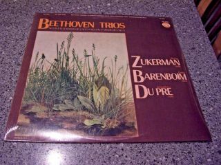 Beethoven Trios " No.  1 In E Flat Major " Nm Lp Zukerman,  Barenboim,  Dupre