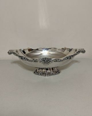 Vintage Lunt Eloquence Silverplate Oval Footed Centerpiece / Bowl Lunt A75