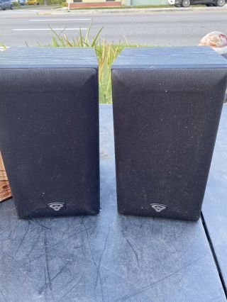 Vintage Pair Cerwin Vega Black Ve - 5m Speakers