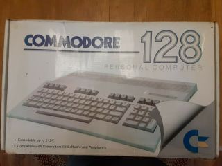 Vintage Commodore 128 Personal Computer Model C128 With Power Supply -