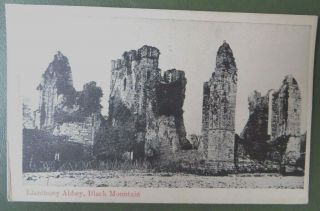 Vintage Postcard Ppc,  Llanthony Abbey,  Black Mountain Abergavenny Wales