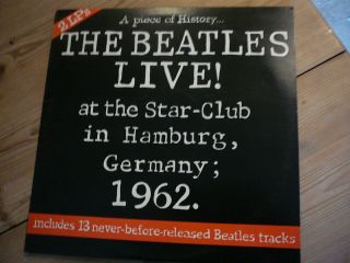 The Beatles Live At Star Club Double Vinyl Lp Orig 1977 Vinyl Nr (e8d 1) Rl