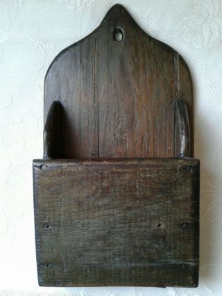 Vintage Primitive Hanging Wooden Wall Box Letter Holder Farmhouse Cottage Decor
