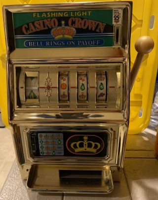 Vintage Waco Casino Crown 25 Cent Slot Machine Bell Rings With Buzzer & Light