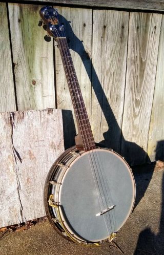 Vintage 20s Stella 17 Fret Tenor Banjo W/ Gotoh Planetary Tuners - Ready To Play