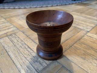 Mid 19th Century Shaker Maple Treenware Sander/pounce Pot Well Turned Good Piece