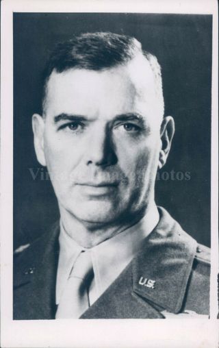 1951 Press Photo Lieutenant General James Van Fleet Military Smiling Face