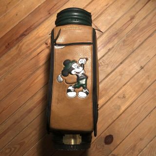 Rare Vintage Disney Mickey Mouse Belding Staff Golf Bag