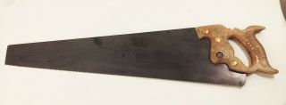 Vtg Antique E.  C.  Atkins Crosscut Rip Handsaw 25 3/4 " 8 Tpi Dec.  1887