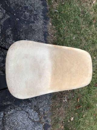 Vintage Herman Miller EAMES Fiberglass Shell Side Chair Raw Umber? W Base 3