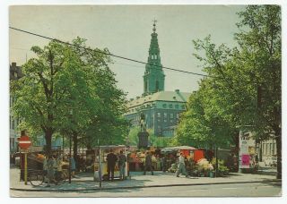 (p6391) Flower Square,  Copenhagen,  Denmark.  Vintage Postcard