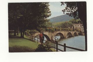 Vintage Postcard Bridge Of Flowers Shelburne Falls Massachusetts Ma Deerfield