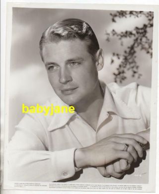 Ted North 8x10 Photo Handsome Portrait 1940 