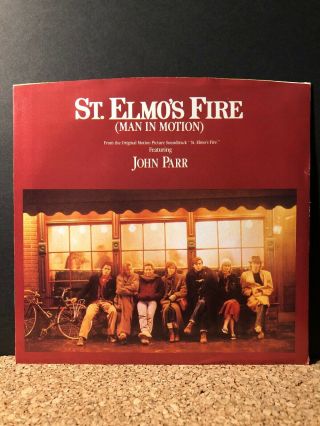 1985 John Parr St.  Elmo’s Fire (man In Motion) (45rpm 7”) W/pic Sleeve (j164)