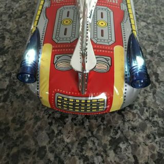 VINTAGE TIN SPACE SHIP ASTRONEF ELECTRIQUE.  PERFECTLY & FULLY OPERATIONAL 2