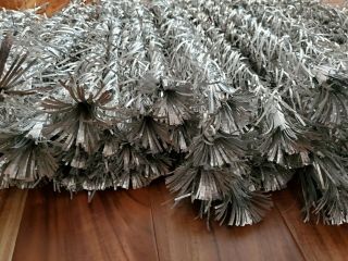 82 Vintage Silver Aluminum Christmas Tree Branches With Pom Pom Tips