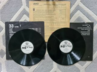 Ub40 Signing Off Vinyl Album Lp Record,  Bonus 12 Inch Rare 1st Press