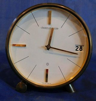 Jaeger Lecoultre Vintage 1960 8 Day Wind Clock W/ Asymmetrical Legs 425