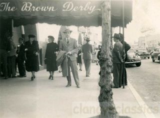 1944 Henry Hollywood Californa The Brown Derby Restaurant Club