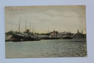 Vintage Postcard - Circular Quay,  Sydney,  Australia.