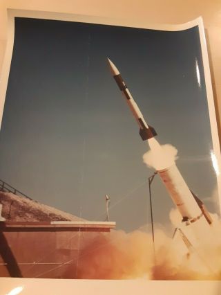 Vintage 1971 Us Army Photo Project Sam - D Missile White Sands Nm