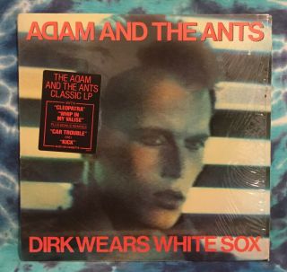 Adam And The Ants Lp Dirk Wears White Sox Epic (1983 Pressing) Hype Sticker