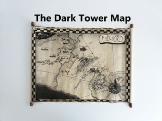 The Dark Tower Map Scroll,  End - World Map,  Mid - World Map,  Handmade Roland 