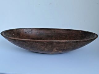 Antique Oval Trencher Dough Bowl 17 3/4 " 8 1/2 "