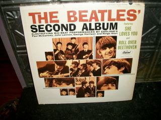The Beatles Second Album Vinyl T - 2080 Vintage Record