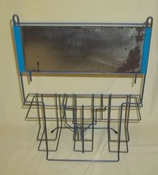 Vintage 1970 ' s Sunoco DX - Travel with Confidence Metal Road Map Rack - 5