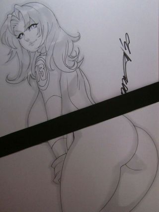 Fairchild Gen13 Girl Sexy Busty Sketch Pinup - Daikon Art