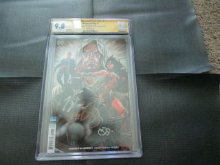 Heroes In Crisis 1 Cgc 9.  8 Ss Brooks Variant 1:100 Signed X 3 One Cent Tom King
