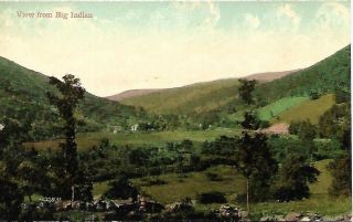 View From Big Indian Valley Farmland Vintage Postcard 1914