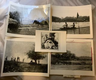 Five Press Photos Of Art Done By Thomas Eakins And Dr.  Benjamin West Provenance