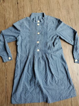 Aafa Early Antique Calico Homespun Prairie Shirt Blouse 1800 