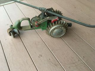 Vintage National A - 5 Cast Iron Tractor Walking Lawn Sprinkler