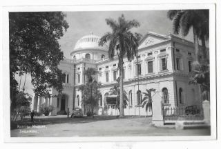 Singapore Raffles Museum Real Photo Vintage Postcard