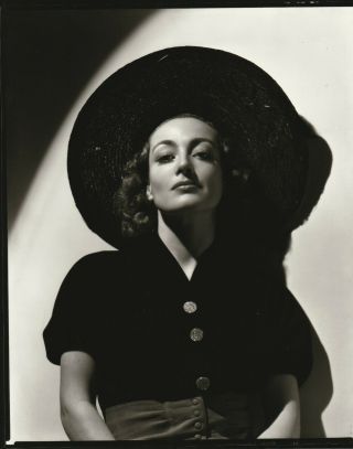 Gorgeous George Hurrell Joan Crawford Stamp Signed 8x10 Photo Double Weight