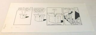 " Rugrats " At Home In A Box - Orig Comic Strip Art By Roberts & Blyberg