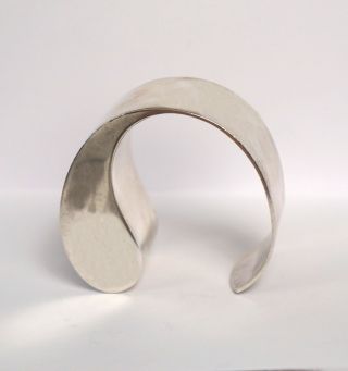 Vintage Avanti Sterling Silver Modernist Sculptural Cuff Bracelet 73 Grams