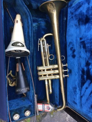Vintage Olds Trumpet With Bach Case