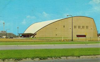 Vintage Arena Sioux Falls South Dakota Postcard 1964 Postmark