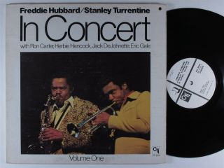 Freddie Hubbard/stanley Turrentine In Concert Vol.  1 Cti Lp Vg,  Wlp Gatefold