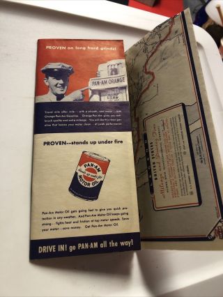 Vintage Highway Map Tennessee by PAN - AM Pan American Petroleum Corp.  1930’s 3
