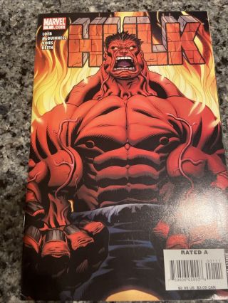 Hulk 1 (mar 2008,  Marvel) 1st Cover Appearance Of The Red Hulk