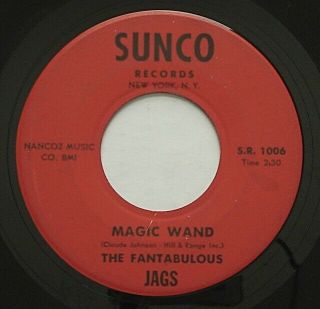 Garage Phil Spector THE FANTABULOUS JAGS Be My Baby / Magic Wand SUNCO 45 HEAR 2