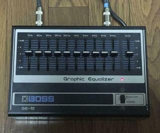 Boss Ge - 10 Graphic Equalizer Guitar Effect Pedal Vintage Rare Shipped From Japan