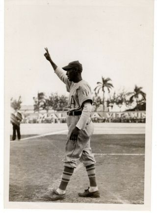1940s Orig Cuban Baseball Photo Cuban & Negro League Player Bartolo Portuondo