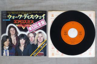 Aerosmith Walk This Way Cbs/sony 06sp 130 Japan Vinyl 7
