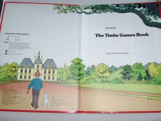 Belgium 1986 Hergé ' The Tintin Games Book ' (Methuen Childrens ' Books) Hardcover 3